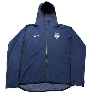 UConn Huskies Jacket Full Zip Women's Medium Blue NCAA Basketball‎ Nike Dri Fit